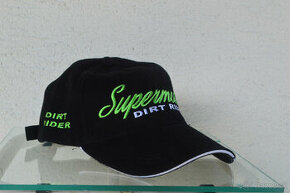 SUPERMOTO šiltovka, čapica  čierno zelená