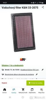 K&N filter 33-2075