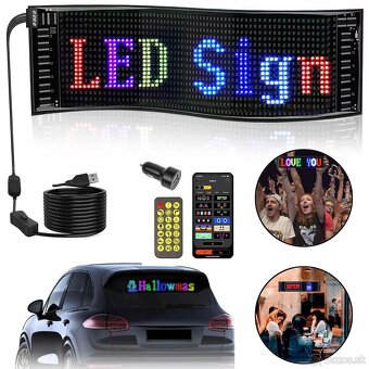 FLEXIBILNÝ PROGRAMOVATEĽNÝ REKLAMNÝ LED PANEL PÁS 60x12cm 5V