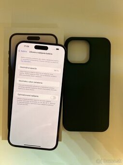 IPHONE 14 PRO MAX SPACE BLACK 128GB ZÁRUKA -VEĽMI DOBRÝ STAV - 1
