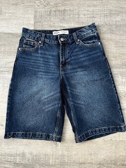 Dámske rifľové kraťase BERSHKA