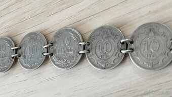 Patriotický náramek z mincí RU