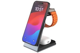 Bezdrôtová nabíjačka so stojanom Fixed MagPowerstation Alu 2