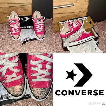 barbie converse swarovski crystals original tenisky-platenky