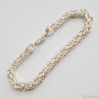 Strieborný náramok 45g (kráľovsky vzor)