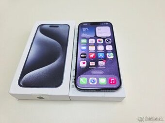 Apple iphone 15 PRO 256GB BLUE TITANIUM,BATERKA 100%