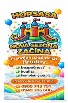 👉Prenájom skákacích hradov👈