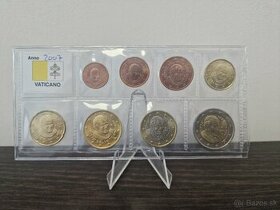 Vatikan UNC sada 1 cent - 2€ euro, mince s narodnym motivom