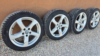 Predám krasne kolesá Audi+celoročne pneumatiky 5x112 r17