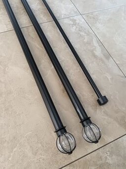 Garniže Ikea čierny kov