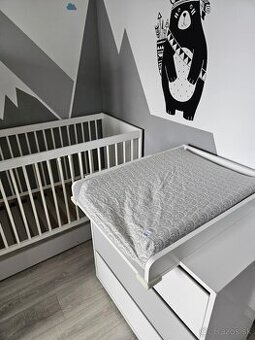 postielka + prebalovacia komoda