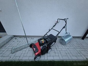 Vertikutator, nivelacne hrable, valec na substrat