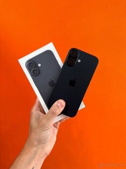 Apple iPhone 16 128gb - Ako nový - ČIERNY