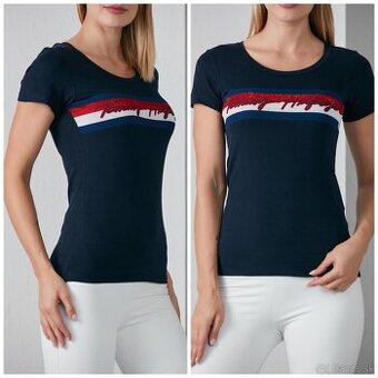 Tommy Hilfiger dámske tmavomodré tričko