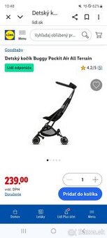 Detský kočík Buggy Pockit Air All Terrain