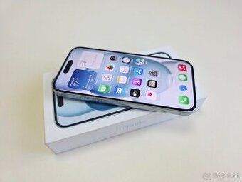 Apple iPhone 15 BLUE 128GB TOP STAV