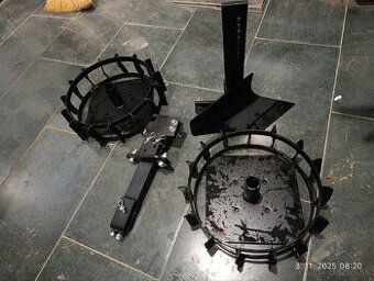 Kultivator Hecht 785 príslušenstvo - kolesá, pluh, držiak