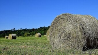 Balíkove seno veľké valcove baliky