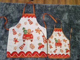 Vianocna kuchynska zastera set - 1