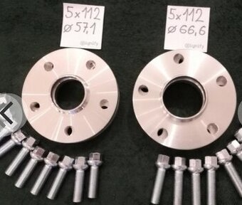 Rozsirovacie podložky duralové 5X112 aj 5X120 rôzne hrúbky