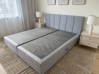 Posteľ Boxspring s úložným priestorom 180x200