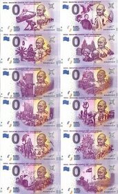 0 euro bankovka - SADA 12x India - Mahatma Gandhi .