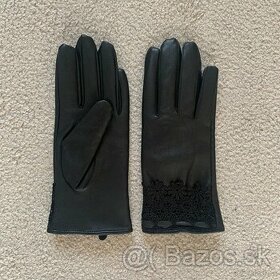 Koženkové rukavice (L)