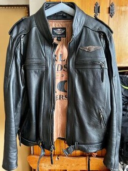 Harley Davidson kožená bunda, kožená vesta, príručná taška