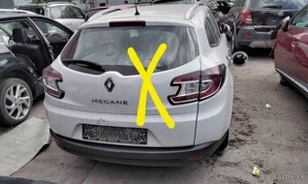Renault Megane Grandtour III 1.6 2010 Predam DVERE, NÁRAZNÍ