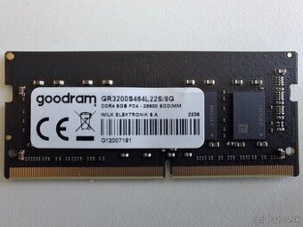 Predam ramku SODIMM 8GB DDR4 3200MHz do notebooku