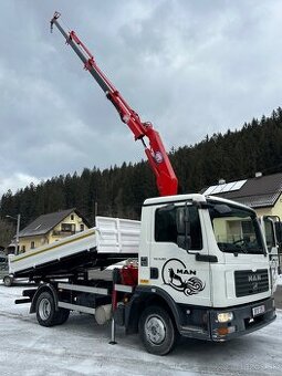Man TGL 8.180 trojstranný sklapač z hydraulicku ruku