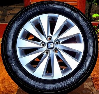 alu R16 5x100 orig. SEAT Arona + letné pneu 205/60 R16