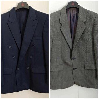 SET 2x pánske sako (modré, sivé) - 1