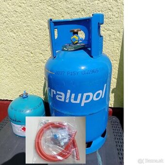 Propán-butánová fľaša 2kg,10kg, plná s plombou