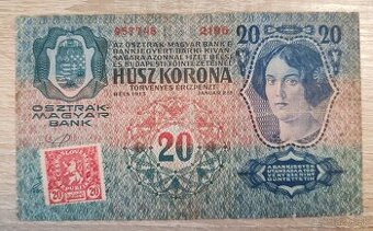 20 Koruna 1913, kolok 20 haleru, 2196