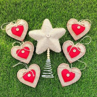 jutova sada na stromcek 7ks