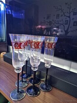 Luxusné bohemia poháre na sekt. - 1