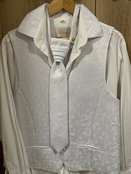 Svadobná vesta, košeľa a kravata