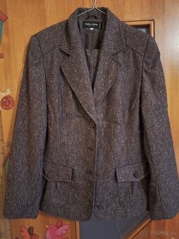 Nohavicovy kostym v.38 hneda melirova