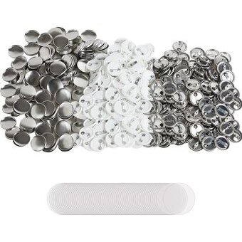 Sada placek se špendlíkem 500 ks - 58 mm