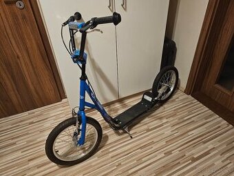 Kolobežka worker city 16" - čierno-modrá