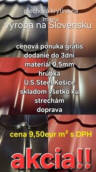 Plechová krytina na mieru