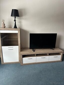 Obývačková stena (TV skrinka + vitrína)