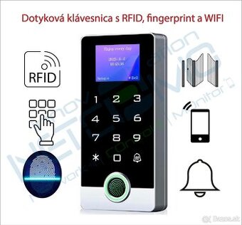 Podsvietená klávesnica s RFID, Fingerprint a WIFI