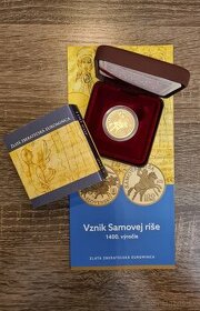100€ Vznik Samovej ríše - 1400.výročie - proof