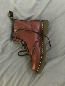 TOPÁNKY DR. MARTENS 1460 - CHERRY RED SMOOTH - 1