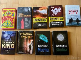 Knihy od Dominika Dána, Paula Coelha, Stephen Kinga a iné