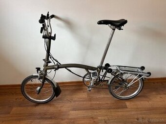 Skladací bicykel Brompton (5-rýchlostný, Raw Lacquer)