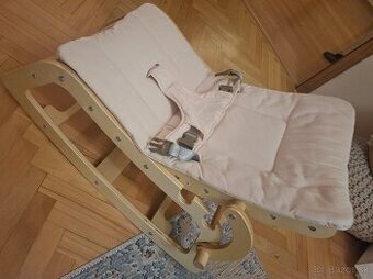 Krasne polohovatelne drevené kresielko