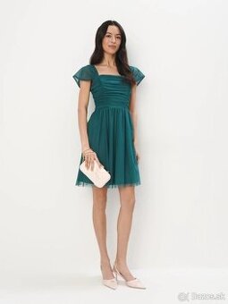 Mini šaty zo sieťovaného úpletu veľkosť L